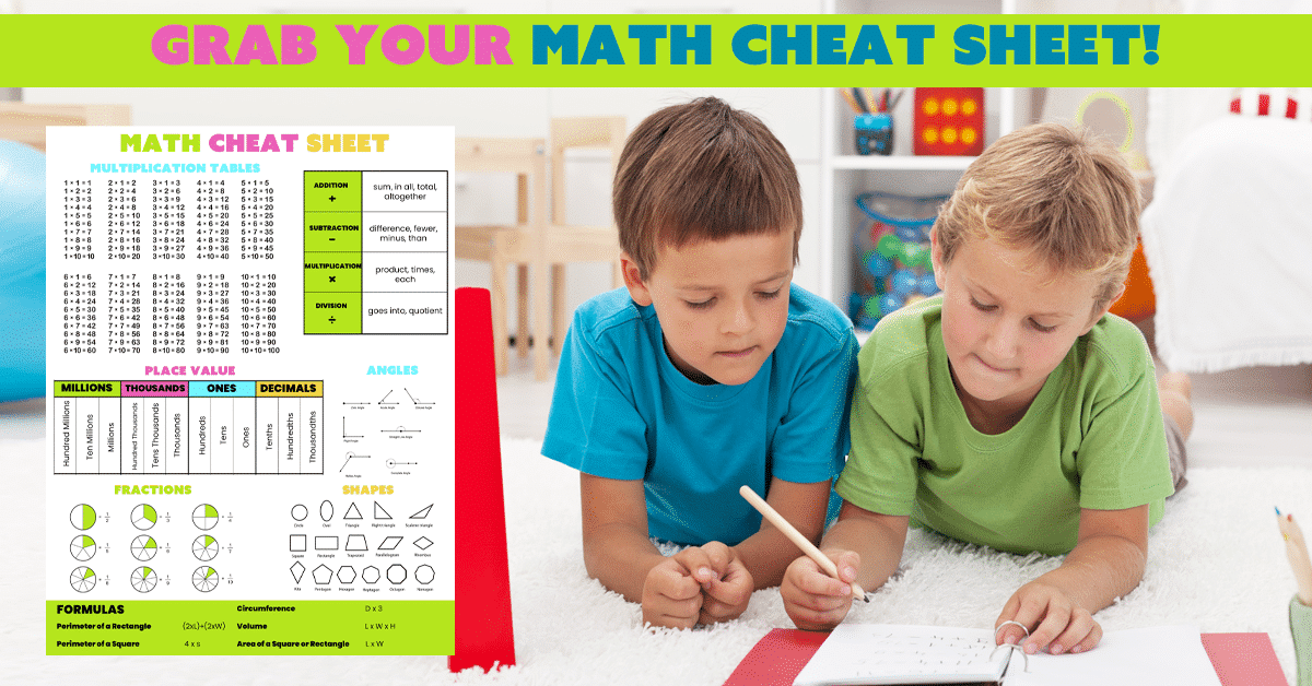 math cheat sheet