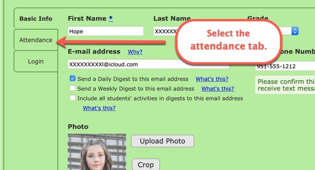 Printing Attendance Records in Homeschool Planet screenshot 2