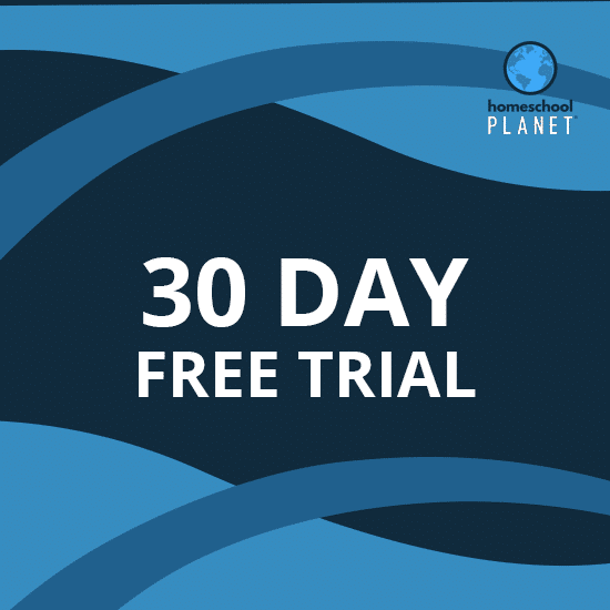 Homeschool Planet 30 day free trial button
