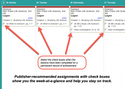 Homeschool Planet BJU Life Science weekly view button