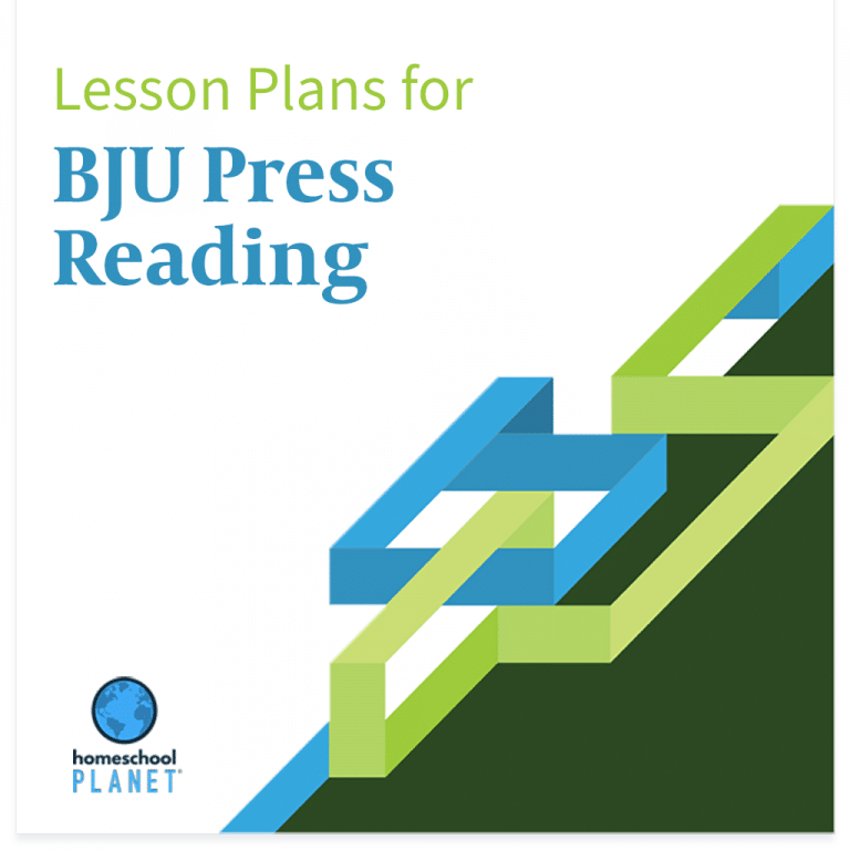 BJU Press Reading lesson plan button for homeschool planet