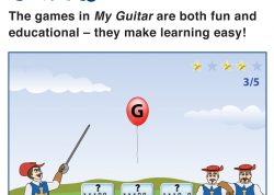 Games in My Guitar make learning easy