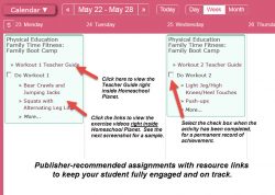 Homeschool Planet Lesson Plan Teacher Guide Weekly View screenshot button