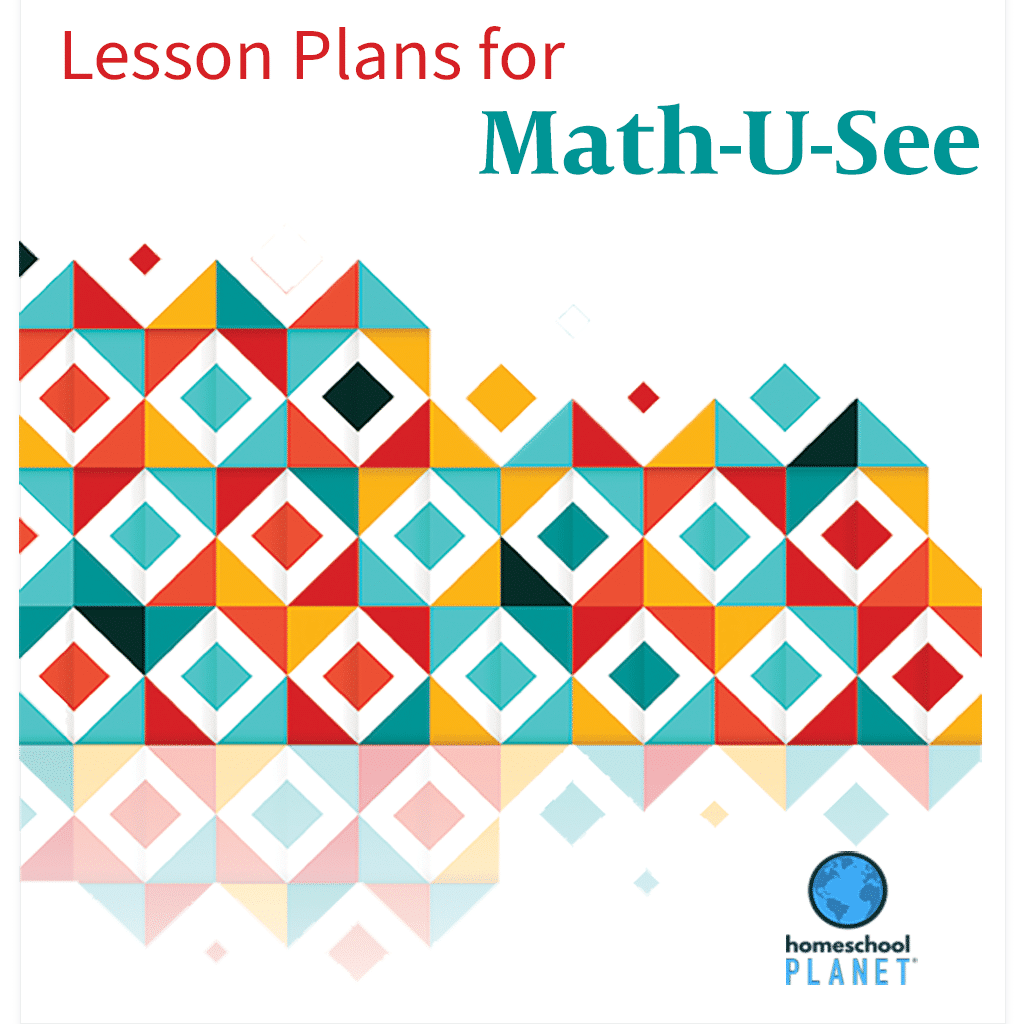 Homeschool Planner Math U See lesson plan button for