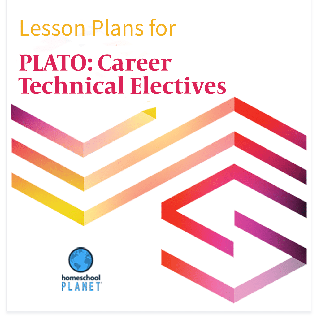 PLATO Electives lesson plan button for homeschool planet