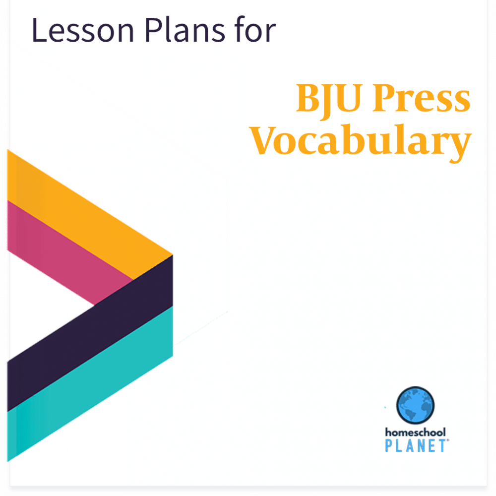 BJU Press Vocabulary Lesson Plans - Homeschool Planet