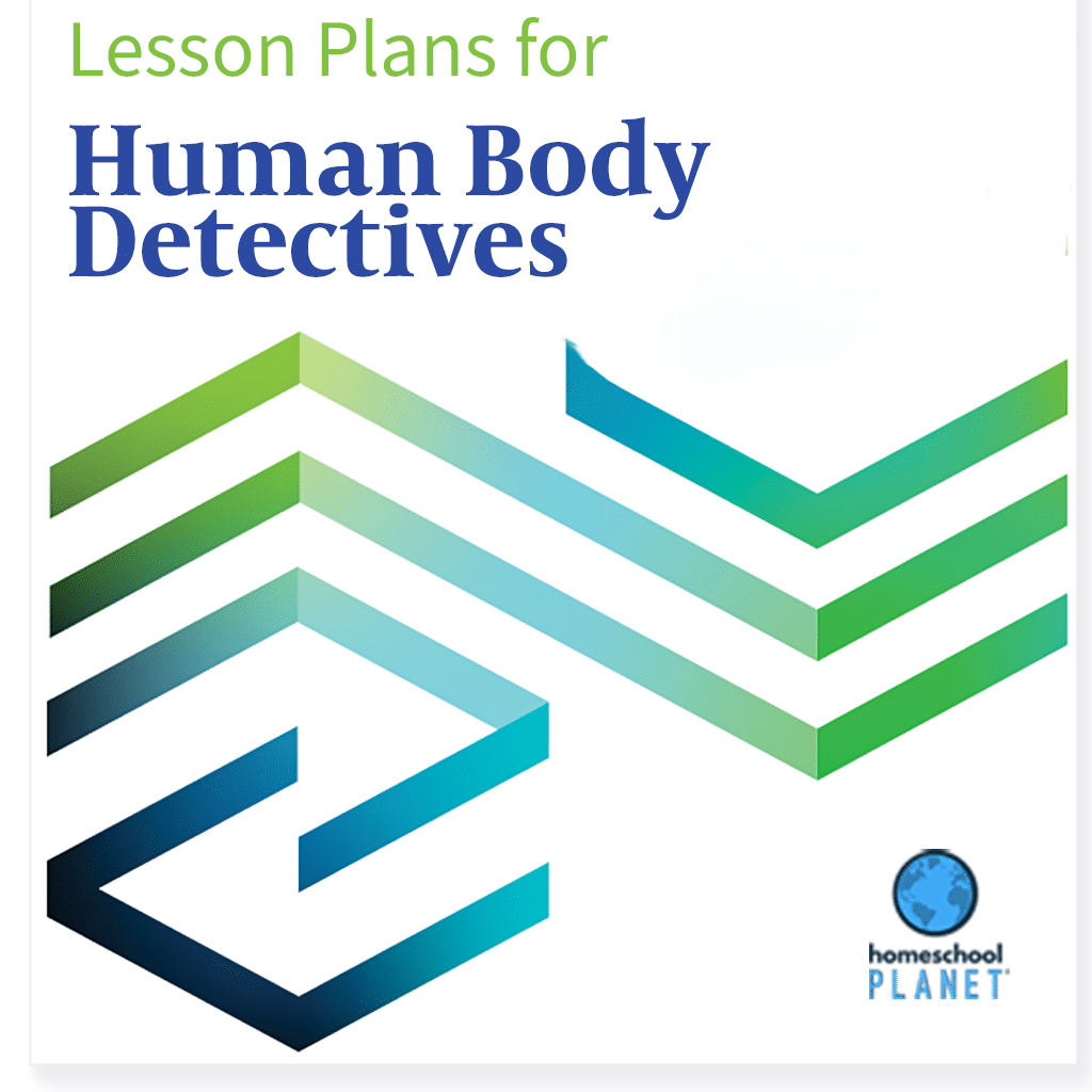 Human Body Detectives Elementary lesson plan button for homeschool planet