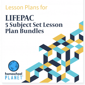 LIFEPAC 5-Subject Set Lesson Plan Bundles lesson plan button for homeschool planet