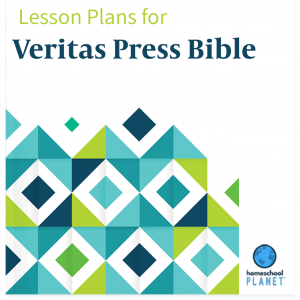 Veritas Press Bible lesson plan button for homeschool planet