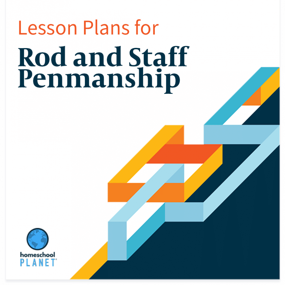 Lesson Plans for Rod and Staff Penmanship Homeschool