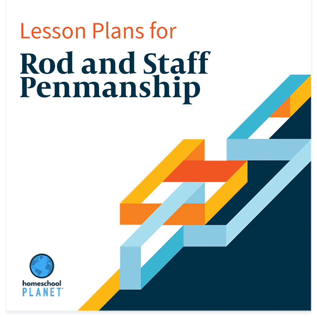 Rod and Staff Penmanship lesson plan button for homeschool planet