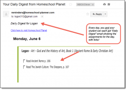 Homeschool Planet How Great Thou Art Daily Digest button