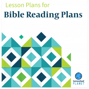 Bible Reading Plans lesson plan button for homeschool planet