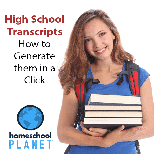 Homeschool Planet High School Transcripts button
