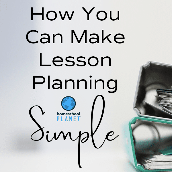Homeschool Planet Making Lesson Planning Simple button