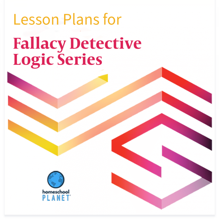 Homeschool Planet Fallacy Detective Logic Series lesson plan button