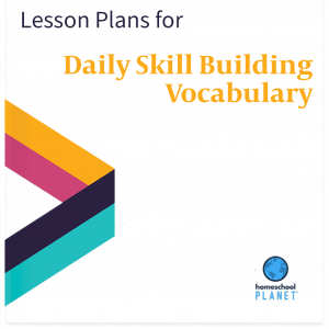 Homeschool Planet Daily Skill Building: Vocabulary lesson plan button