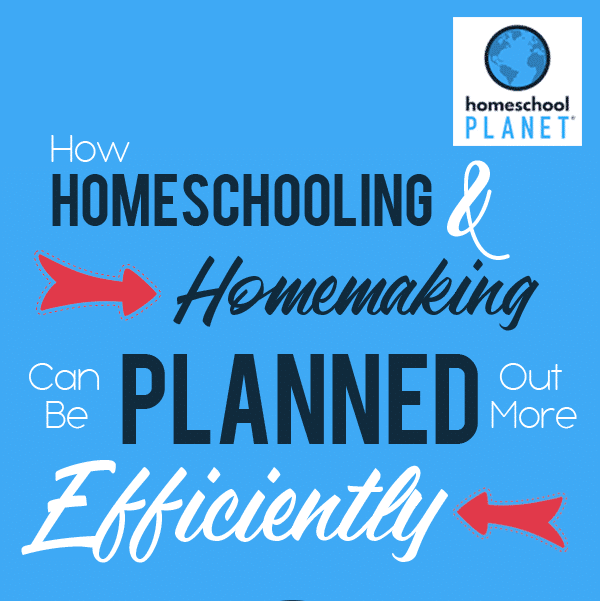Homeschool Planet Planning more Efficiently Blogspot button