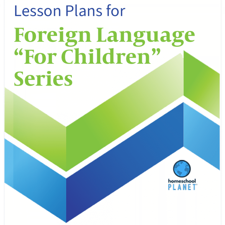 Homeschool Planet Foreign Language "For Children" Series lesson plans button