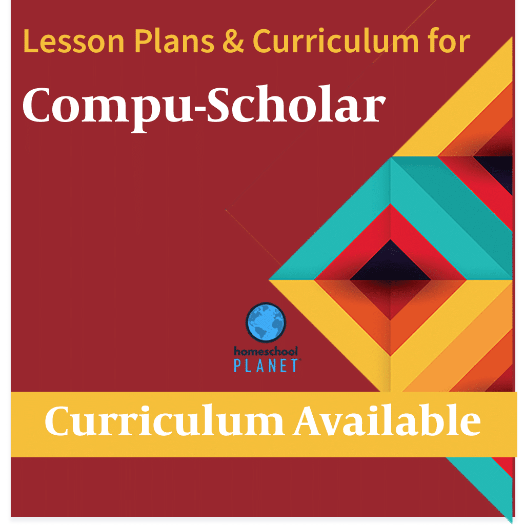 Homeschool Planner Compu-Scholar lesson plans and curriculum button