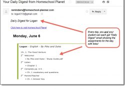 Homeschool Planet Jim Hodges daily digest button
