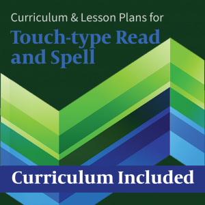 Homeschool Planet Touch-Type Read and Spell lesson plans and curriculum button