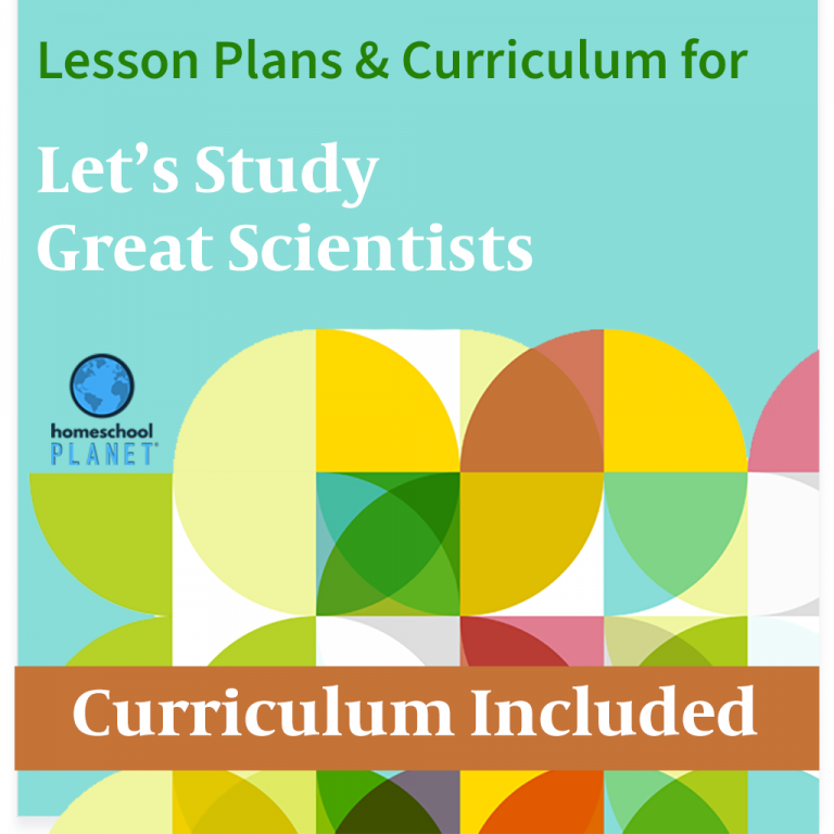 Homeschool Planet Let's Study Great Scientists lesson plans and curriculum button