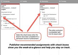 Homeschool Planet Shakespeare weekly view button
