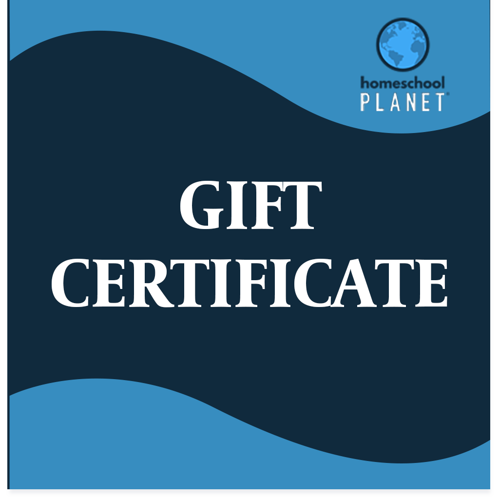 Homeschool Planner gift certificate button