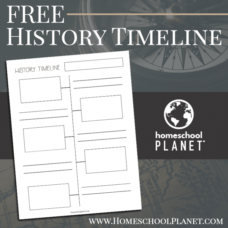 Homeschool Planet Free History Timeline Square image