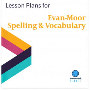 Homeschool Planet Evan-Moor Spelling & Vocabulary Series lesson plans button
