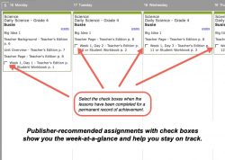 Homeschool Planet Evan-Moor Daily Science weekly view button