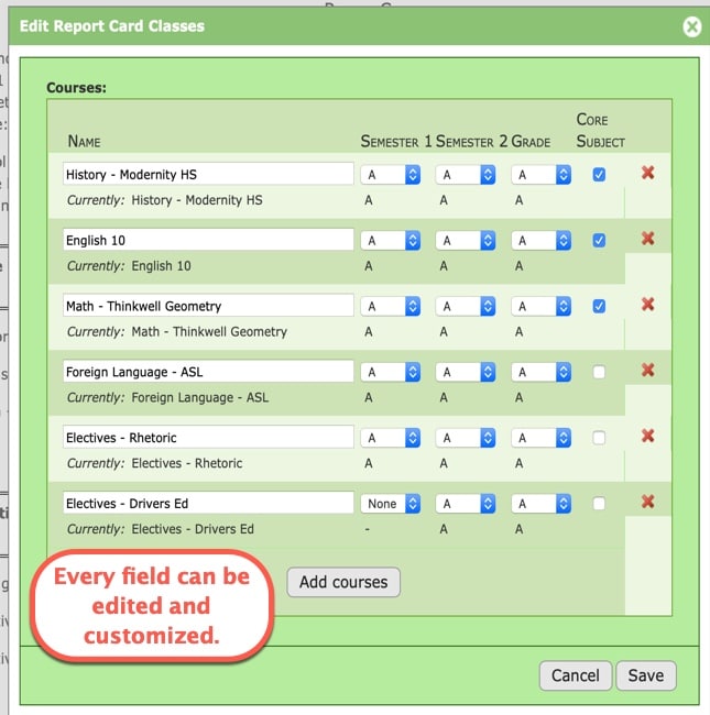 Creating Report Cards 4