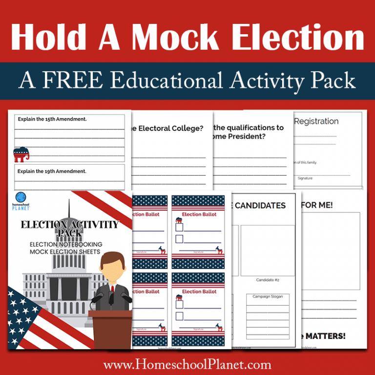 Homeschool Planet Free Election Printable Pack