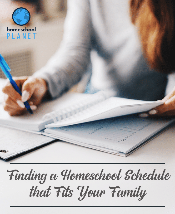Homeschool Planet - Finding a homeschool schedule that fits your family