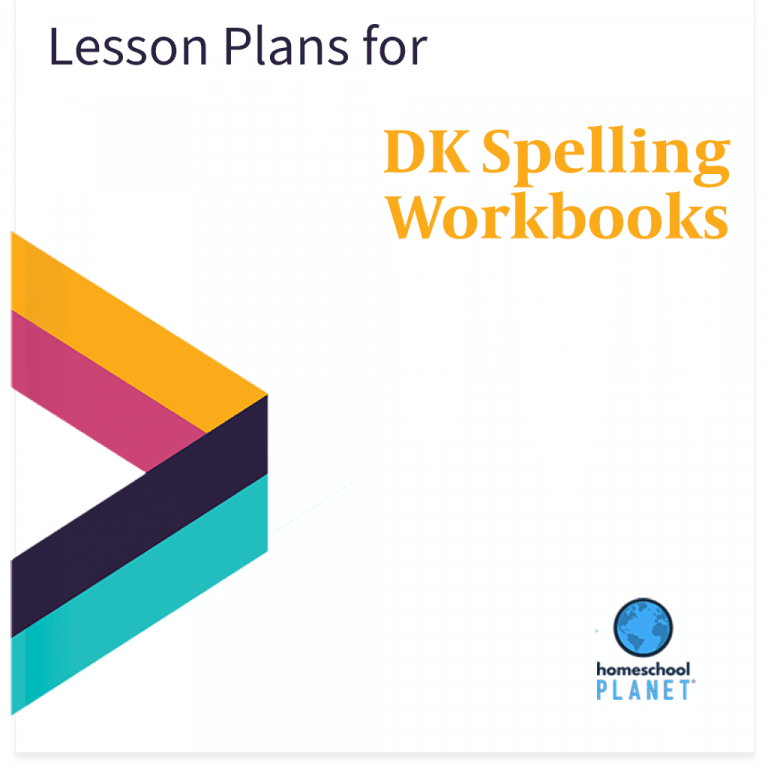Homeschool Planner DK Spelling Workbooks lesson plans button