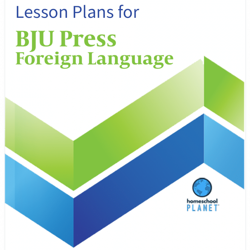 BJU Press Foreign Language Online Lesson Plans Homeschool