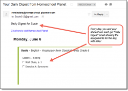 Homeschool Planet Vocab from Classical Roots Daily Digest button