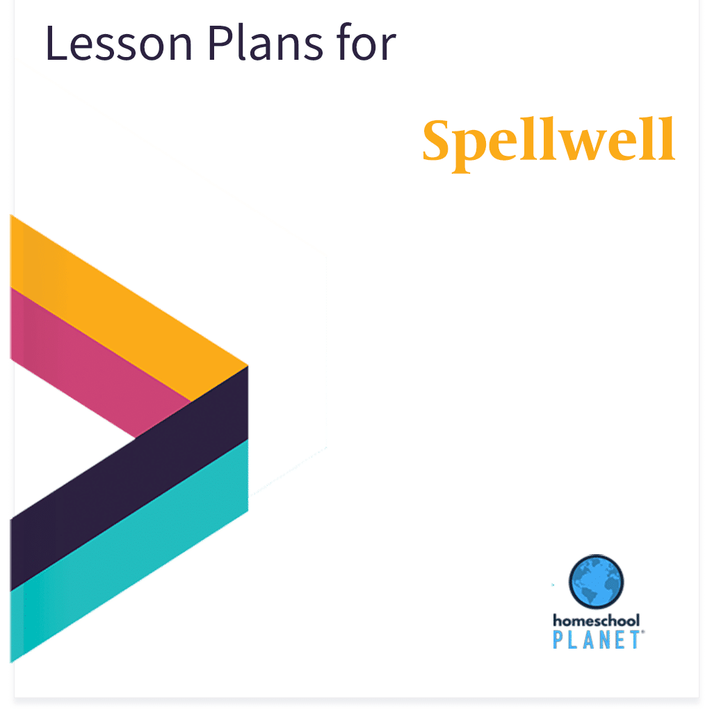 Homeschool Planner Spellwell lesson plans button