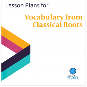 Homeschool Planner Vocabulary From Classical Roots lesson plans button