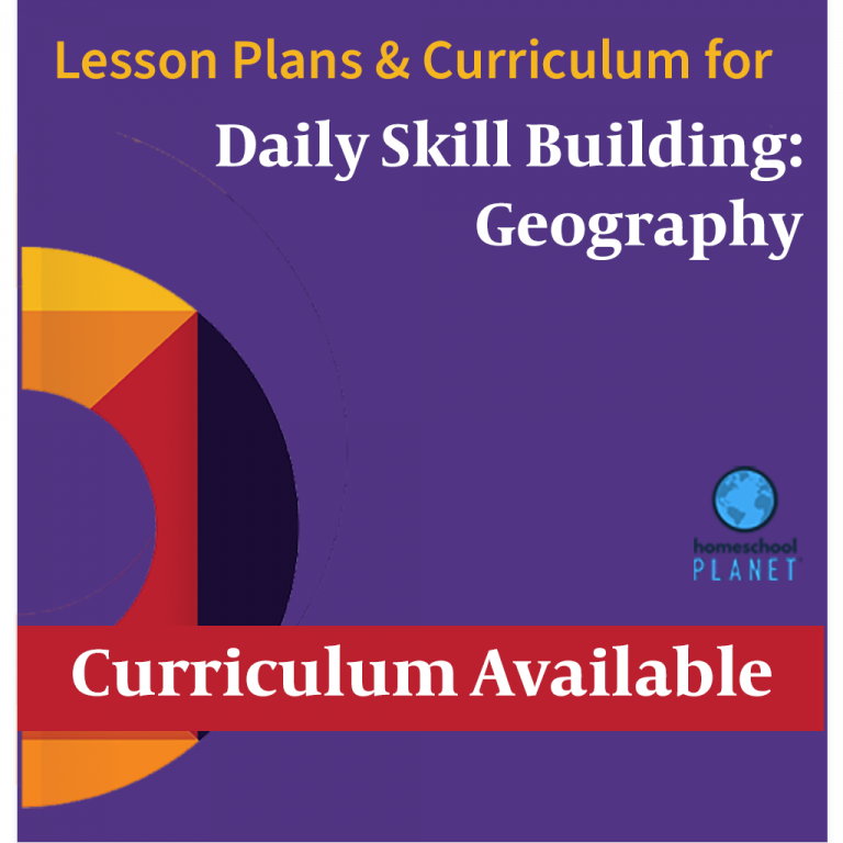 Homeschool Planner Daily Skill Building: Geography lesson plans and curriculum button