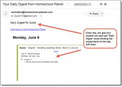 Homeschool Planet Building Spelling Skills Daily Digest button