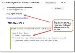 Homeschool Planner Christian Kids Explore Daily Digest button