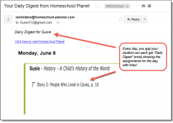 Homeschool Planner History Readings Plans Daily Digest button
