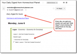 Homeschool Planner Economics for Everybody Daily Digest button