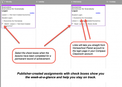 Homeschool Planner Economics for Everybody weekly view button