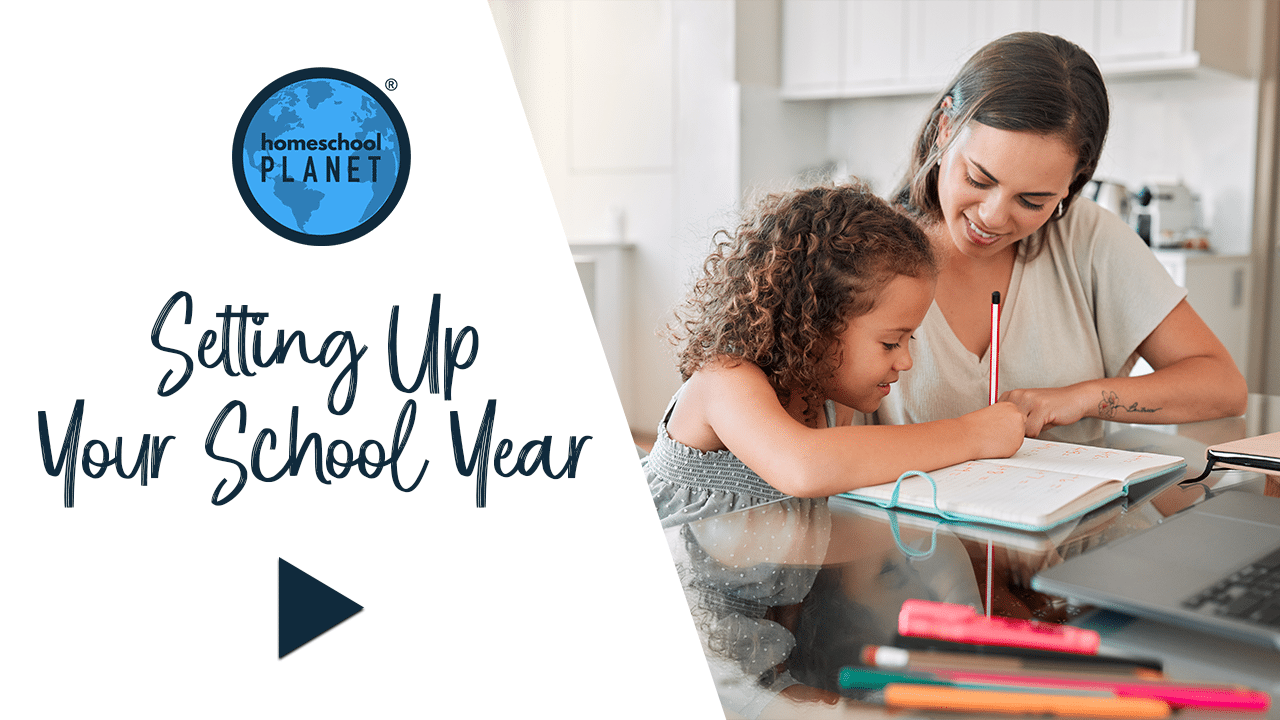 Setting Up Your School Year in your homeschool planner