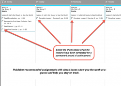 Homeschool Planner Master Books History weekly view button