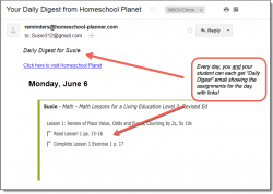 Homeschool Planner Math Lessons for a Living Education Daily Digest button