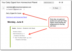Homeschool Planner Pandemic Daily Digest button